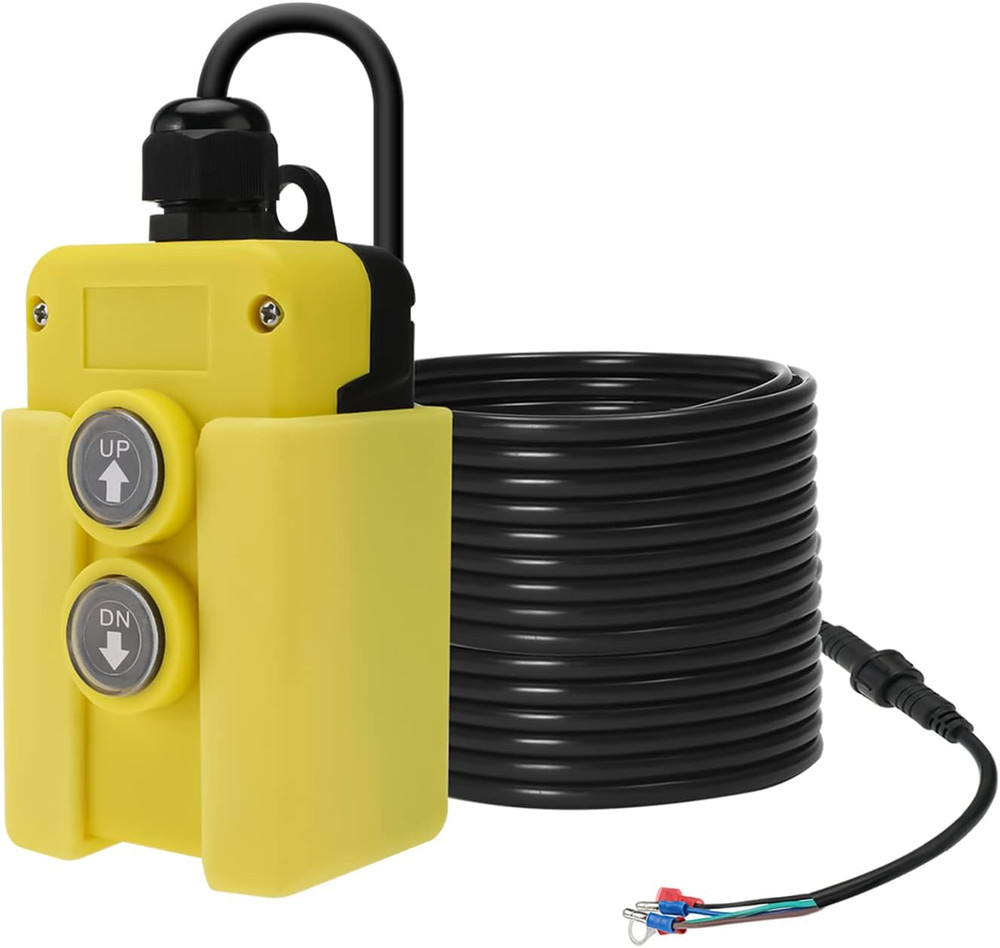 4 Wire Dump Trailer Remote Control Switch for Hydraulic Pump, 12V DC Double Acti