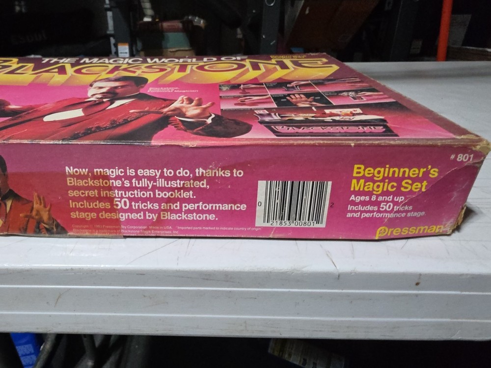 The Magic World of Blackstone Beginners Set- 1983 - 50 Tricks - Missing String