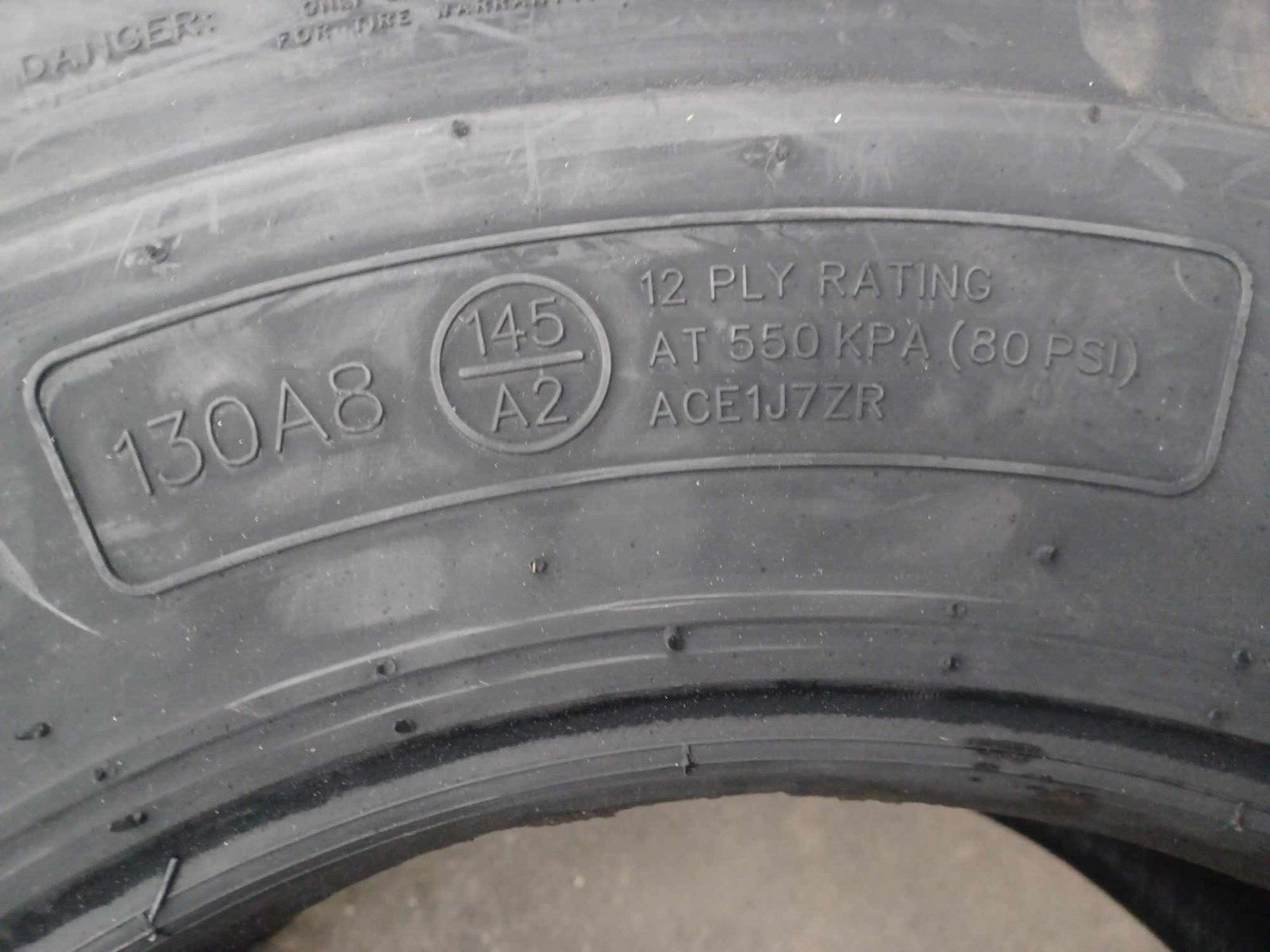 SET OF 4 12x16.5 TIRE NEW COSMETIC BLEM 12PLY R-4 12165 12 16.5