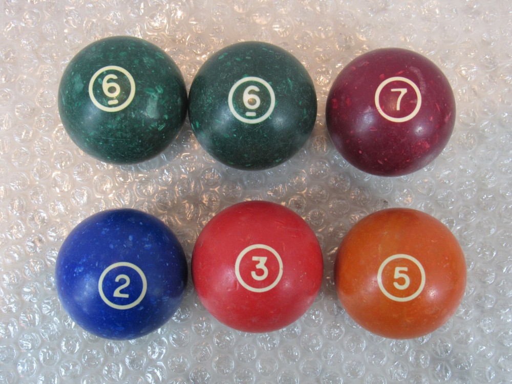 Vintage billiard balls