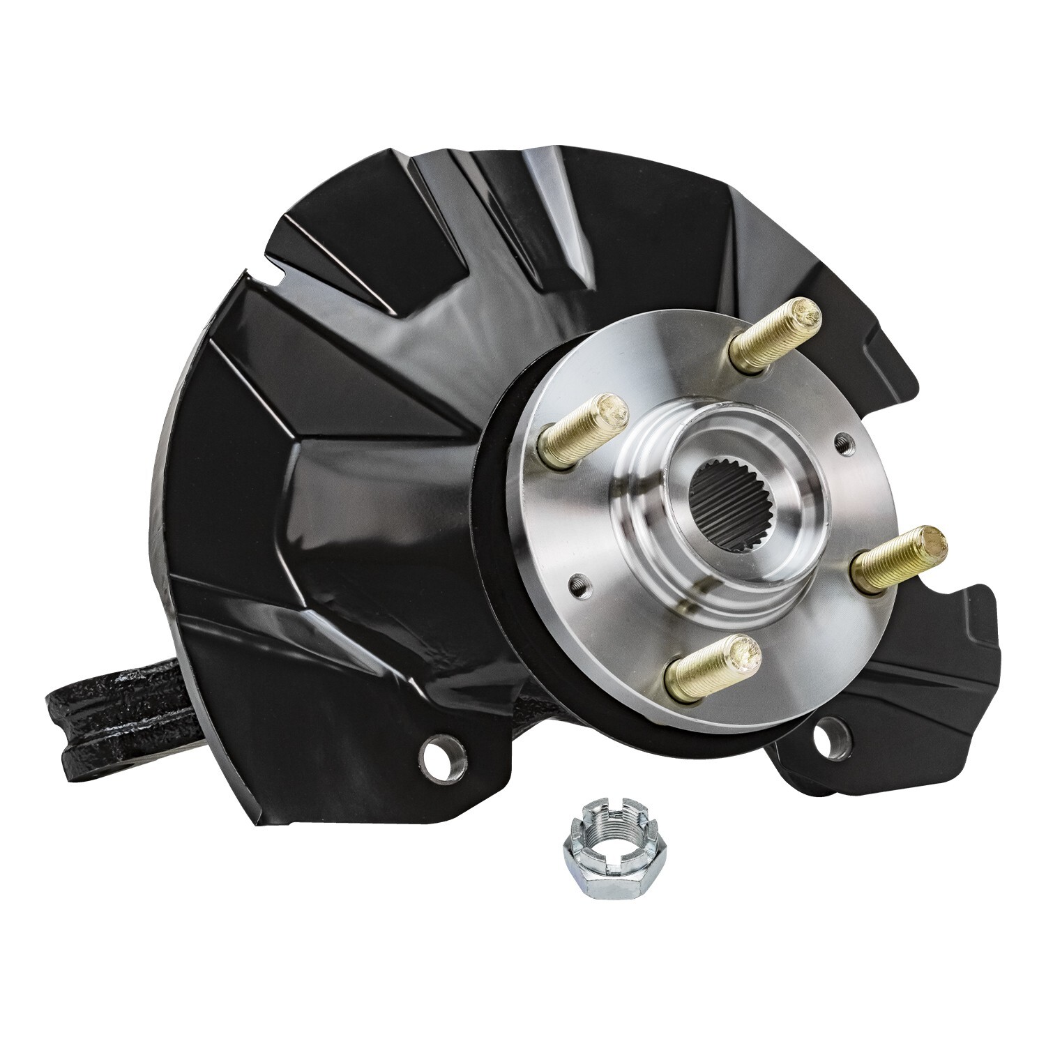 Front Left Knuckle & Wheel Hub Bearing Assembly for 2006 - 2011 Hyundai Accent