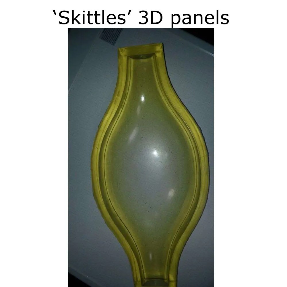 Polyurethane mould for ‘Skittles’ 3D panels
