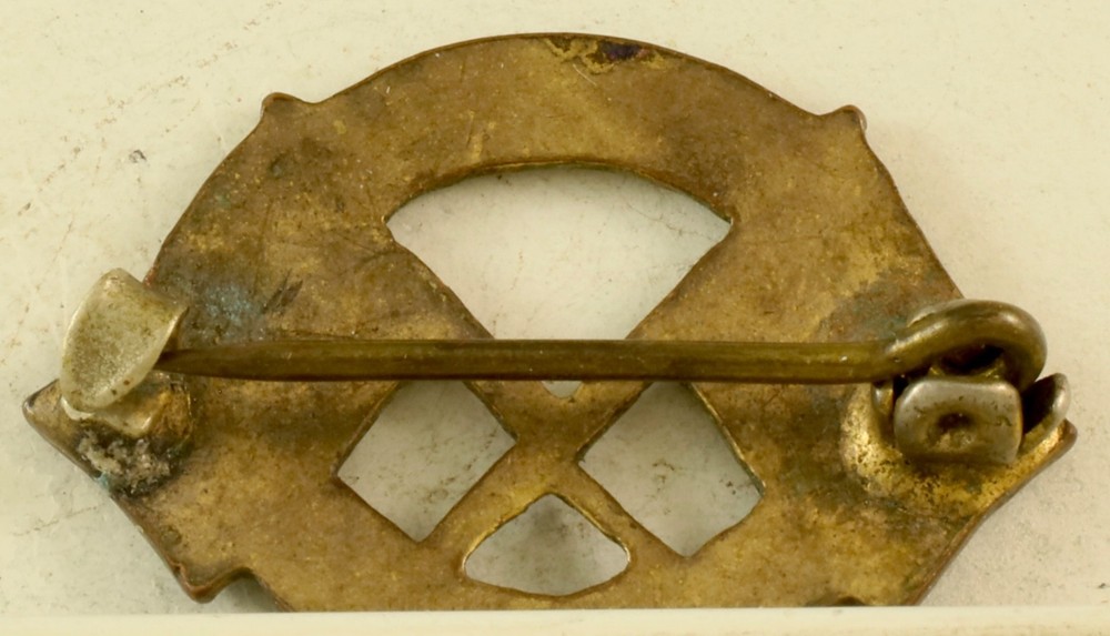 Son in Service "Over There" Crest Pinback