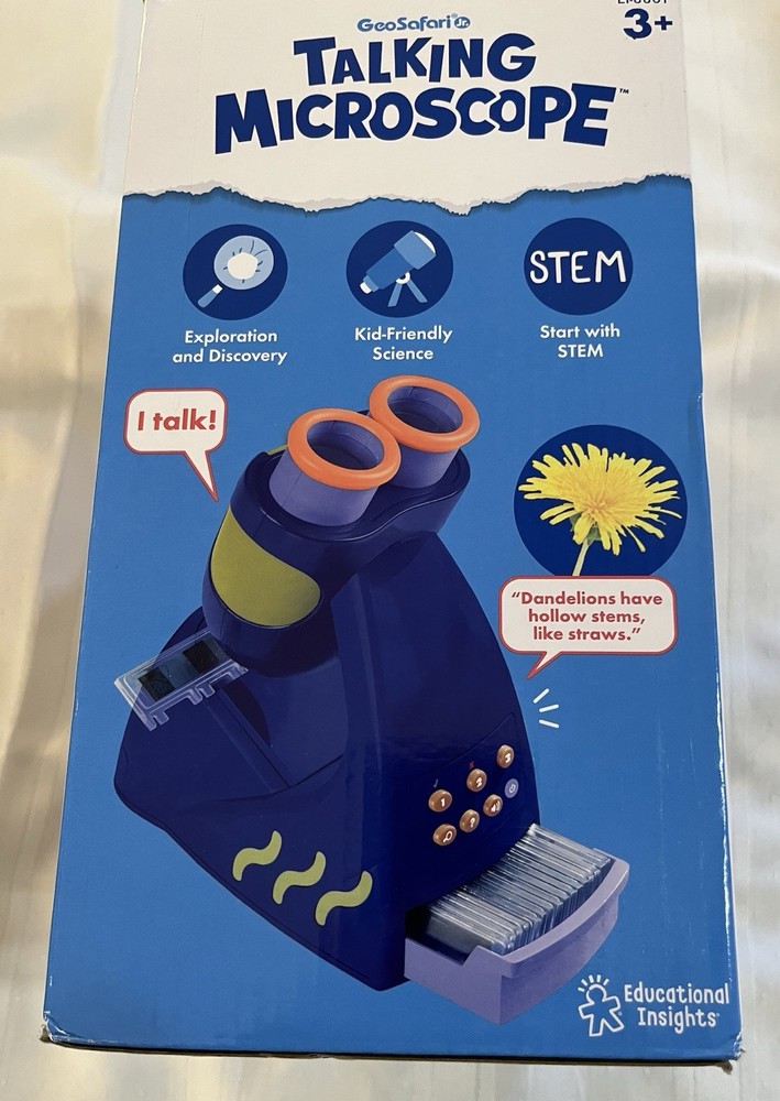 Educational Insights GeoSafari Jr. Talking Interactive Microscope Ages 3+