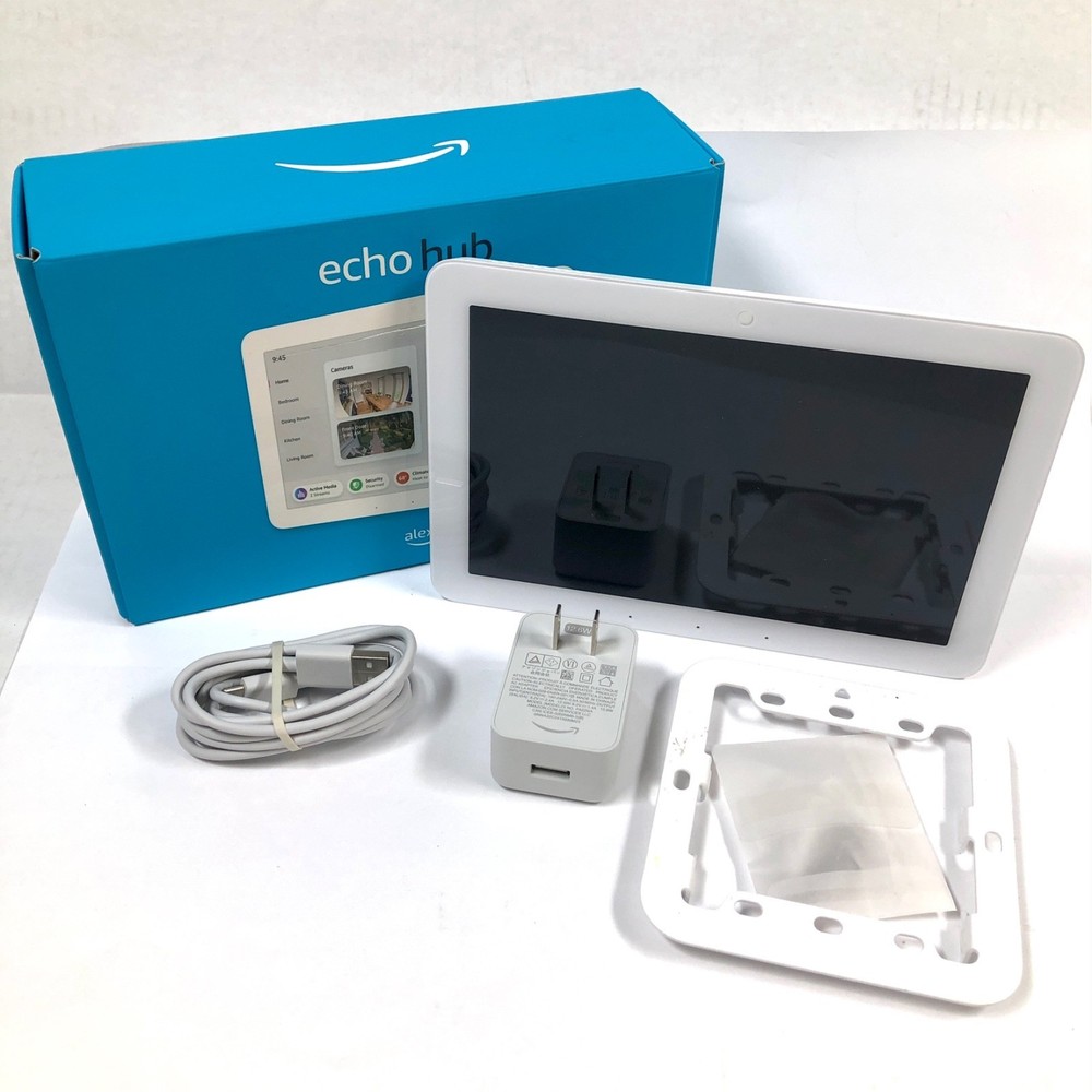 Amazon Echo Hub 8" Smart Home Control Panel with Alexa - White