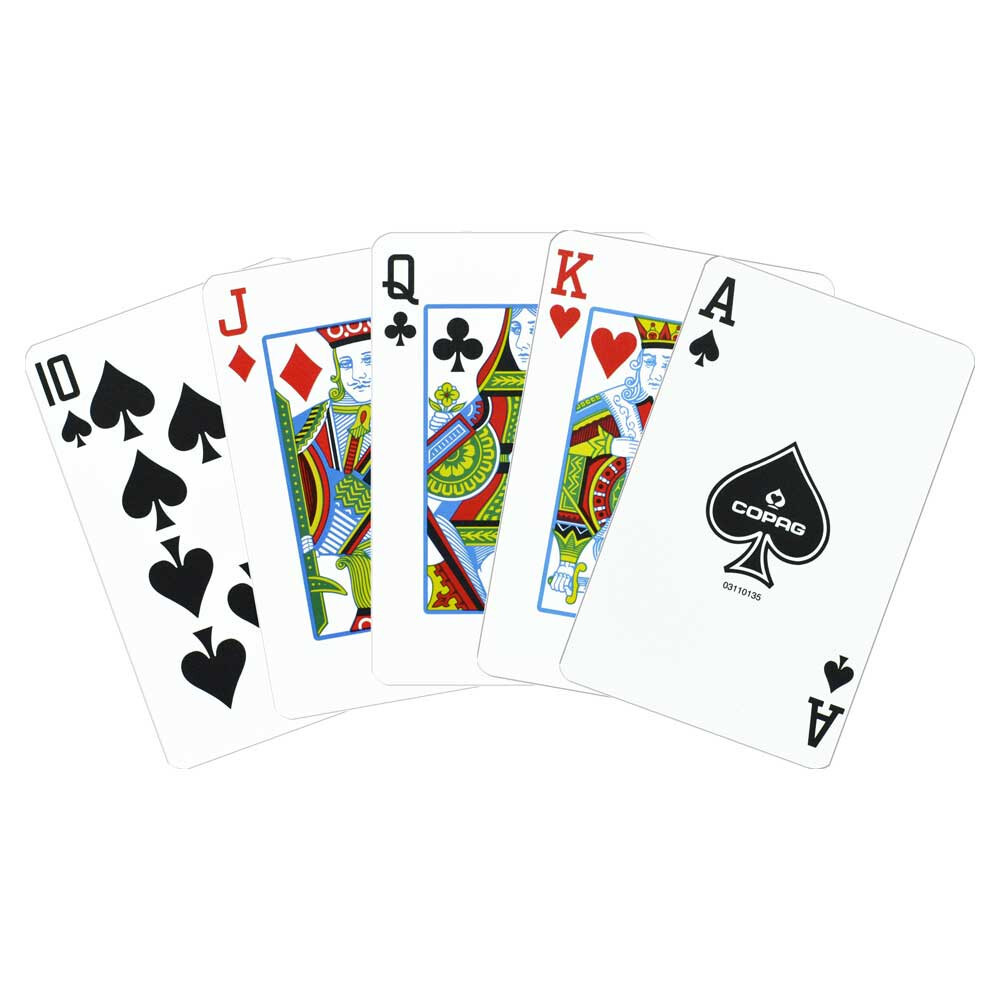 Copag 1546 Burgundy & Green - Regular Index - Bridge