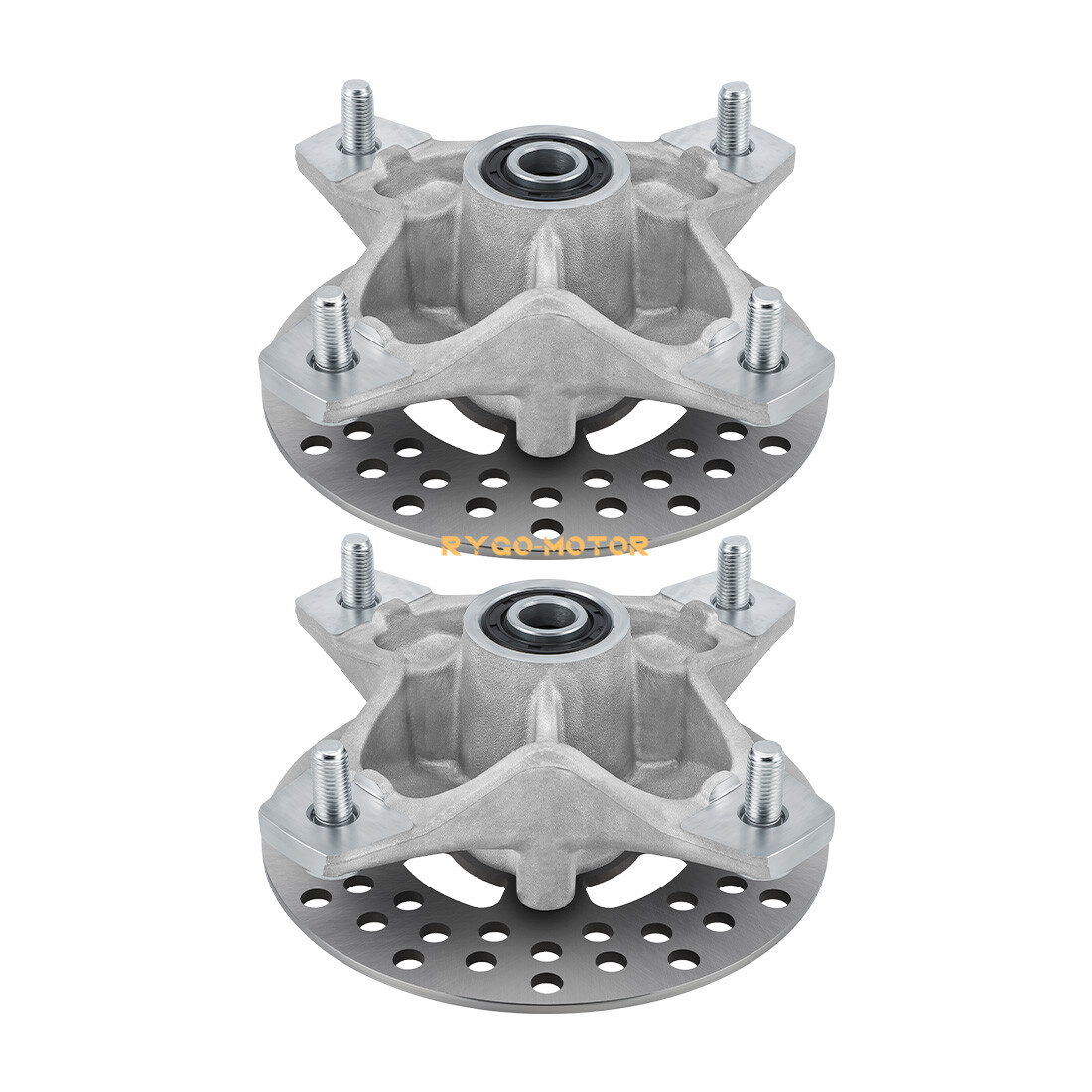 2 Front Wheel Hub & Rotor Kit For Yamaha Raptor 660R 700 700R YFM660R YFM700/R