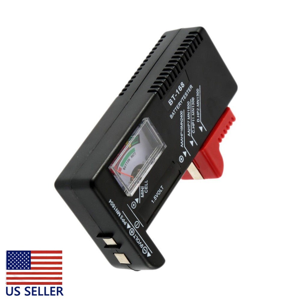 1PC AA/AAA/C/D/9V/1.5V Universal Button Cell Battery Volt Tester Checker BT-168