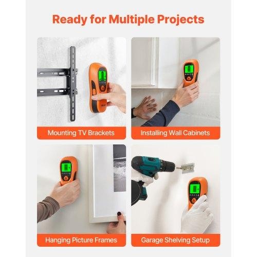 Stud Finder Wall Scanner 5 In 1 Electronic Detector With Smart Sensor 0 25