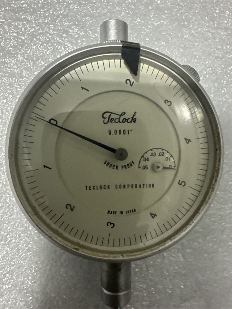 Teclock Dial Indicator Range 0.05" Range, 0.0001"