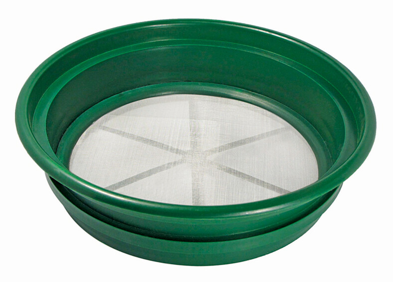 CLASSIFIER SIFTING PAN | 1/100" | STAINLESS STEEL SCREEN EARTH SIFTER STACKABLE