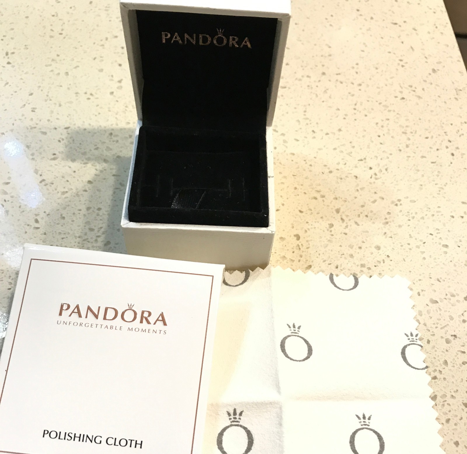 Pandora Delicate Sentiments Ring #190995CZ +HINGED BOX +POLISH CLOTH~Choose Size