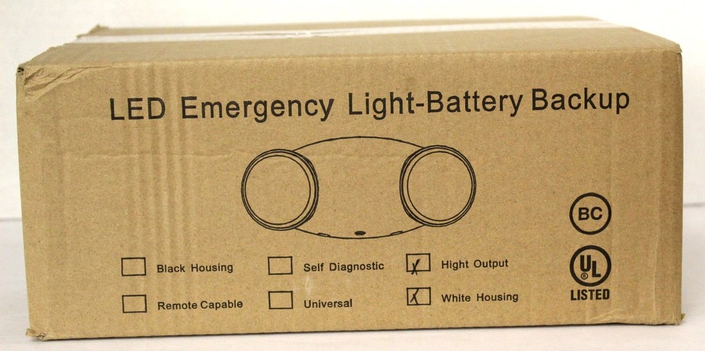 LIT-PCITH LED Emergency Light-Battery Backup White
