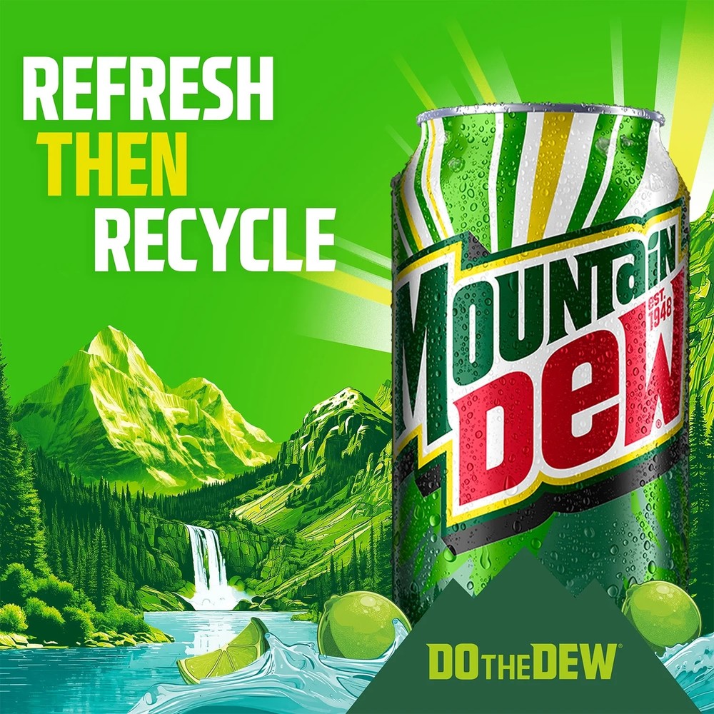 Mountain Dew Code Red Cherry Flavored Soda Pop 12 fl oz 12 Pack Cans