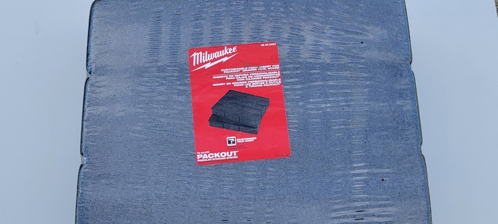 Milwaukee 48-22-8452 Packout Foam Insert For Drawer Tool Boxes Customize Insert