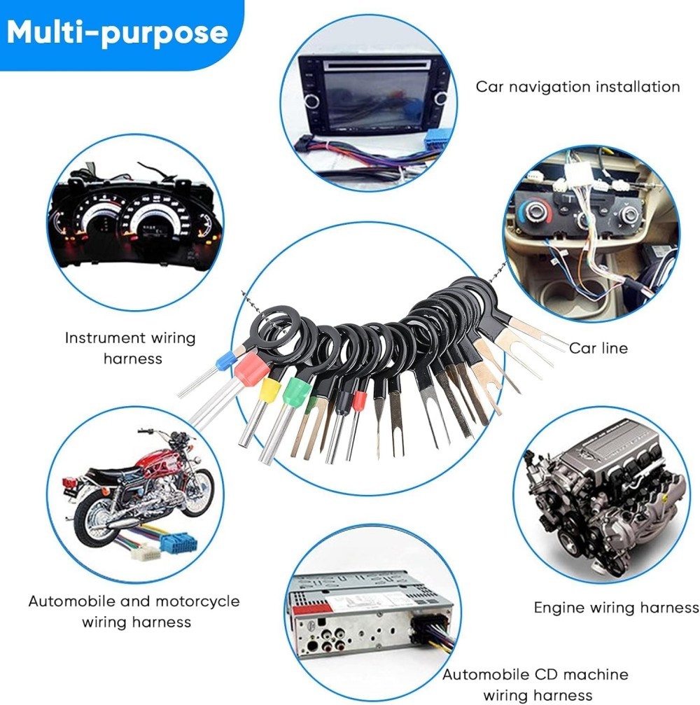 82Pcs Terminal Pin Removal Tool Kit Pin Extractor Tool Set Wire Terminal Release