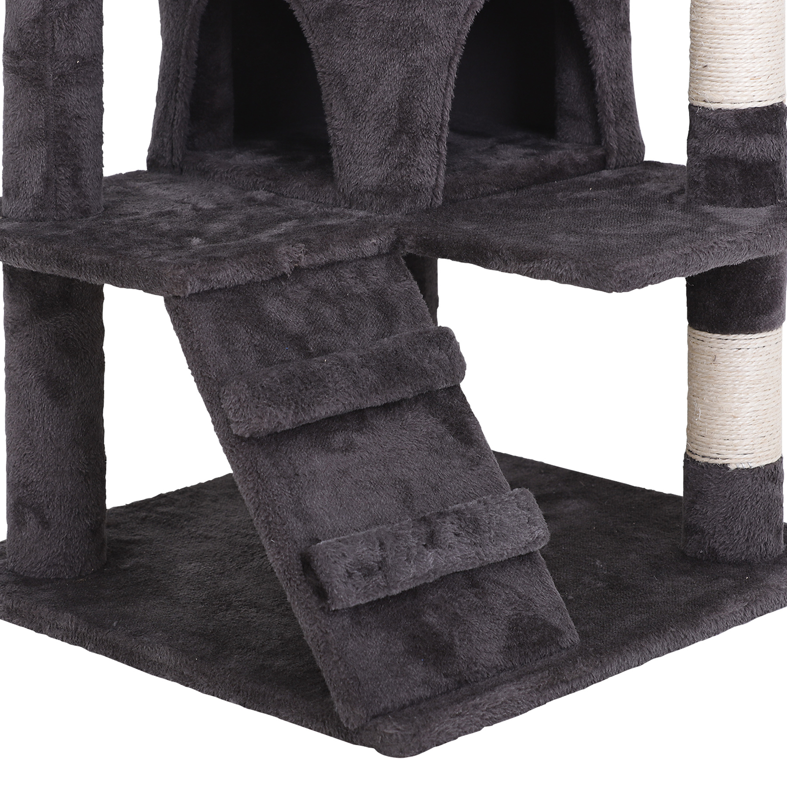 Durable 55" Cat Tree Activity Tower Pet with Scratching Posts Ladders Indoor