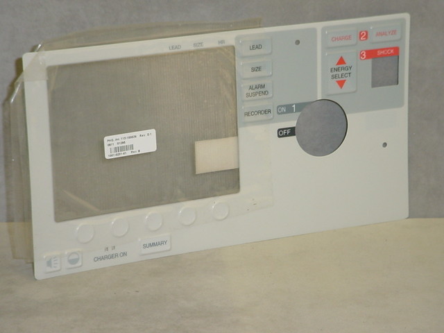Zoll AED Front Panel Assembly Membrane - New Service Part