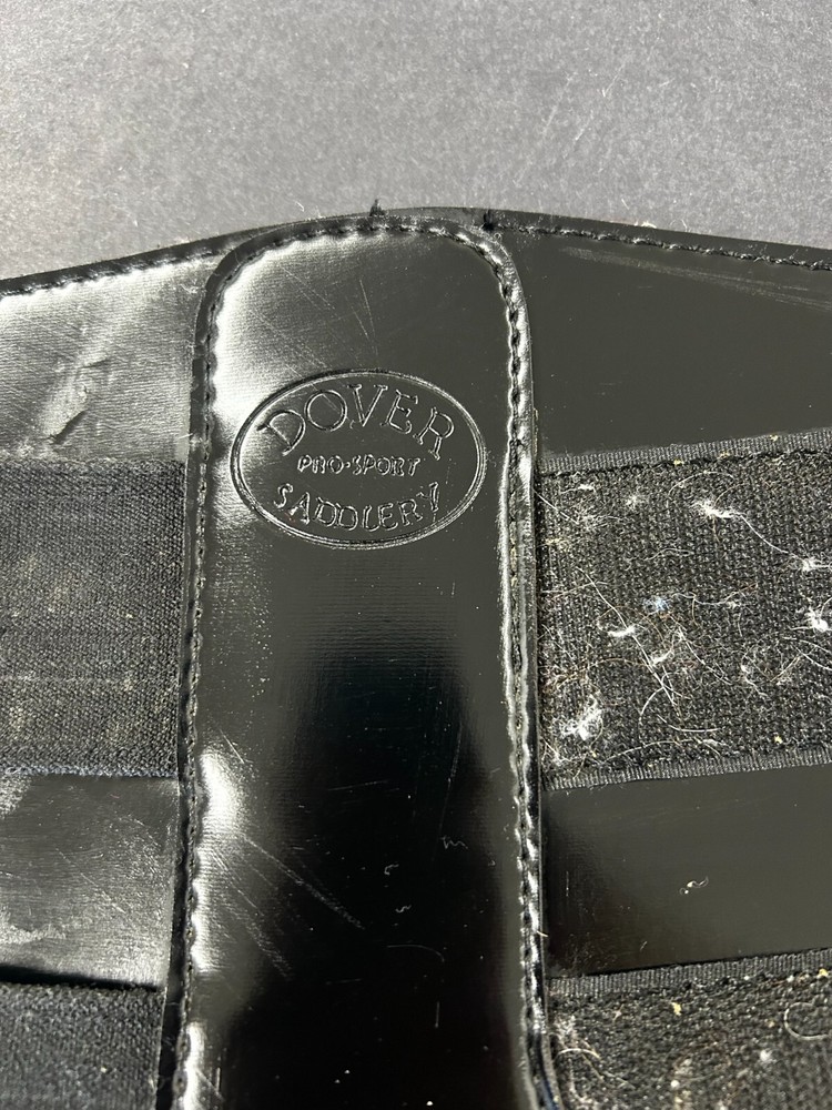 Black Dover Saddlery Neoprene Lined Brushing Boot Size Medium