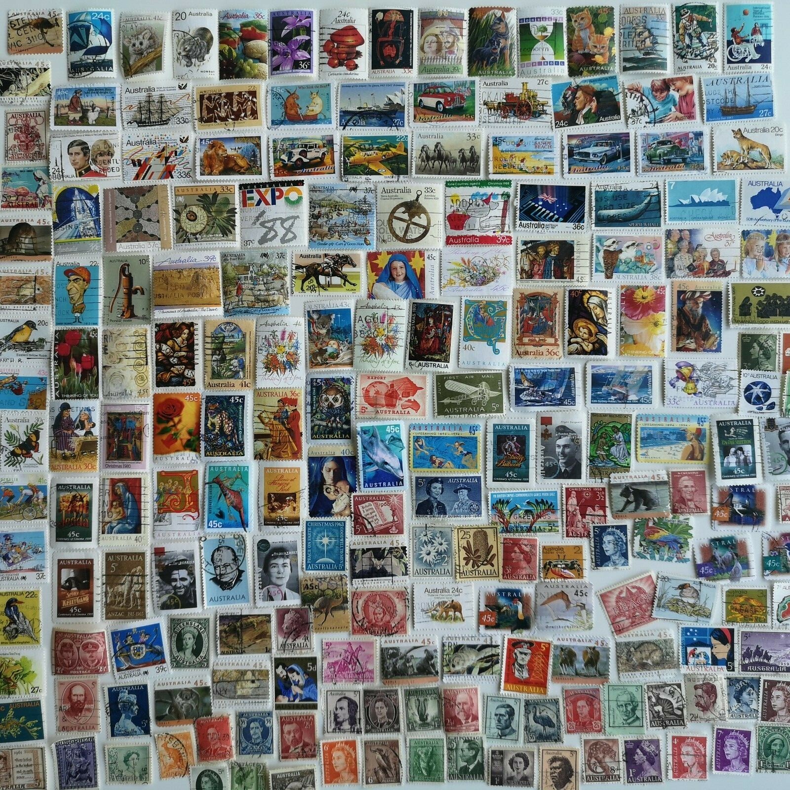 Australia Stamps Collection - 200 to 3000 Different Stamps