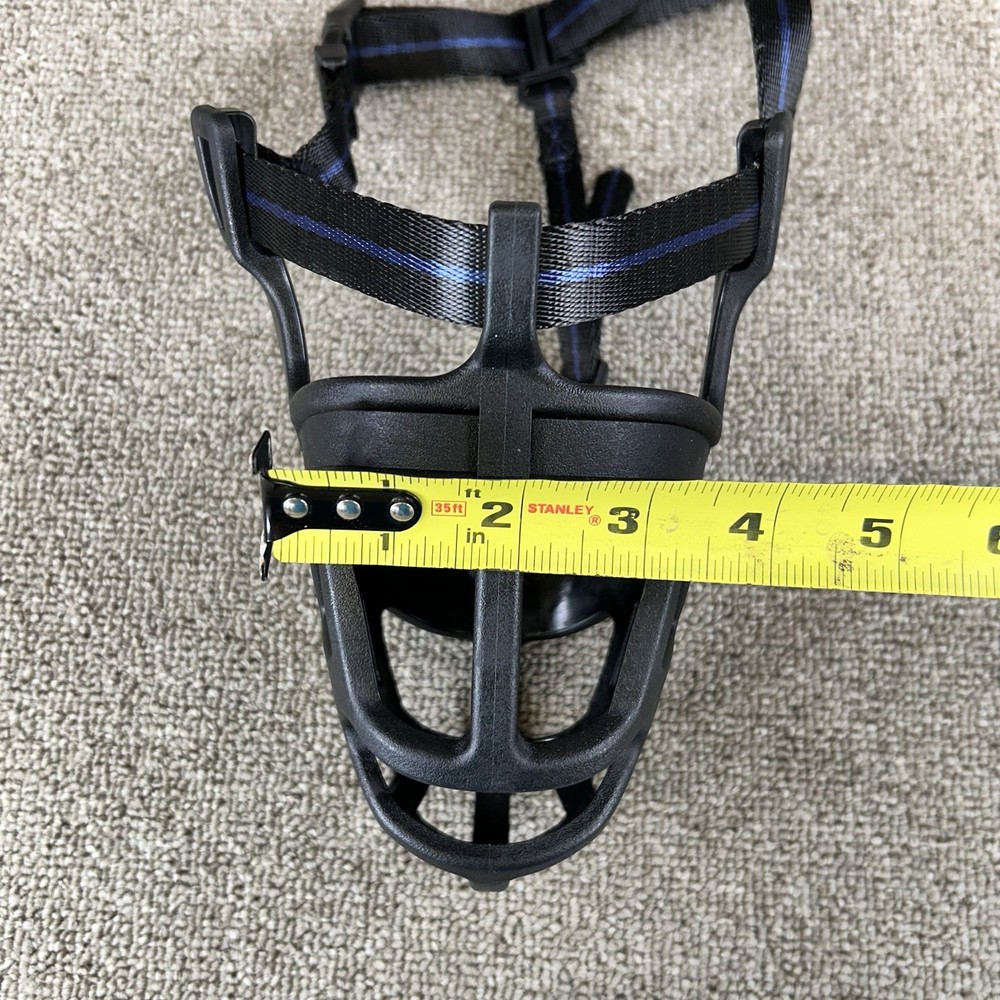 BARKLESS Dog Muzzle Basket Muzzle For Biting Chewing And Scavenging Black Large