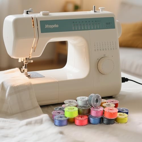 Bobbins and Sewing Threads,25pcs White Prewound Bobbins Thread for