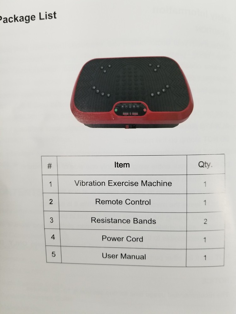 MZHT Vibration Plate Exercise Machine Platform