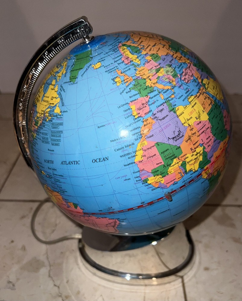 Rotating Globe Lamp Light 10” Model DK1461R