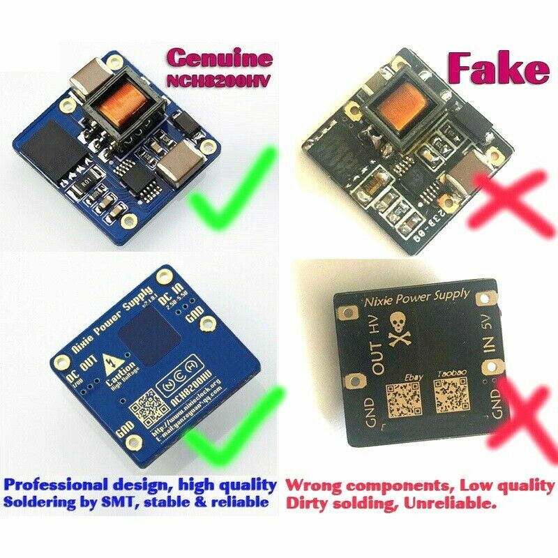 USA NCH8200HV High Voltage DC-DC Boost Power Supply for Nixie Tubes Magic Eye