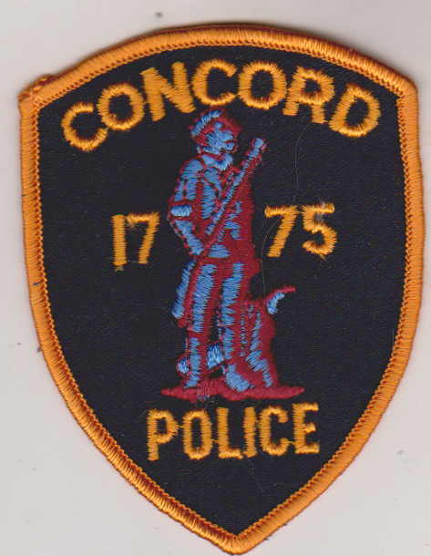 Concord MA Police old non shield shape patch