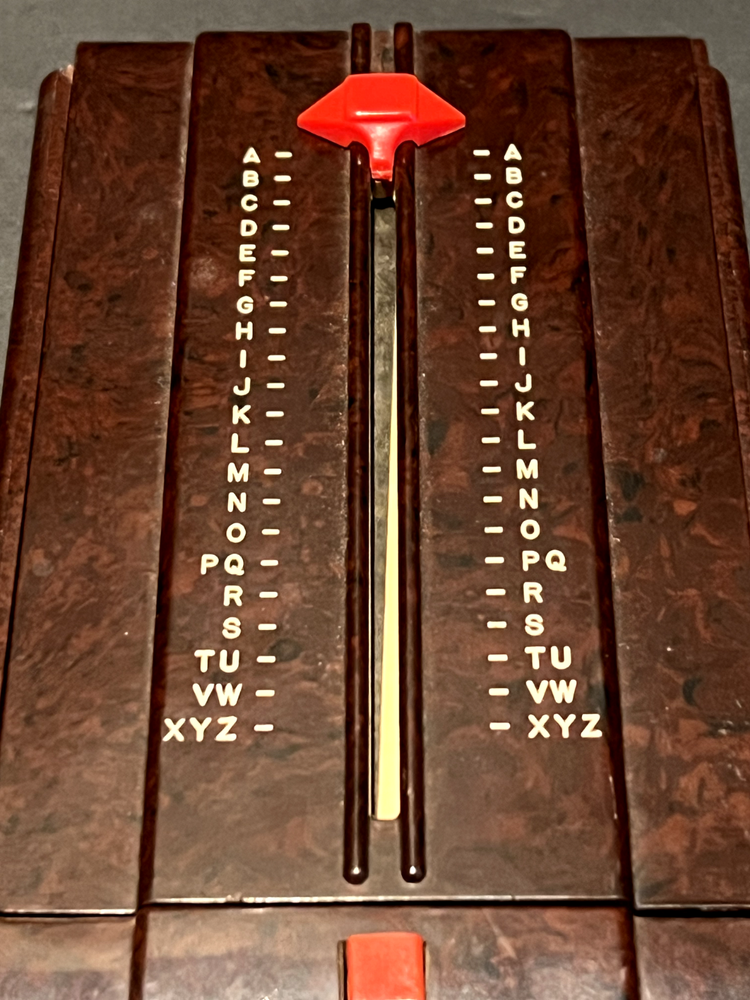 Vintage Zephyr Autodex Bakelite Phonograph Record Index