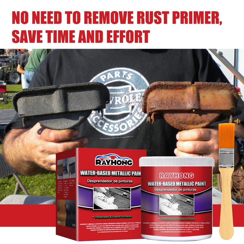 100ML Metal Rust Remover Water-based Metallic Paint Rust Conversion Agent USA