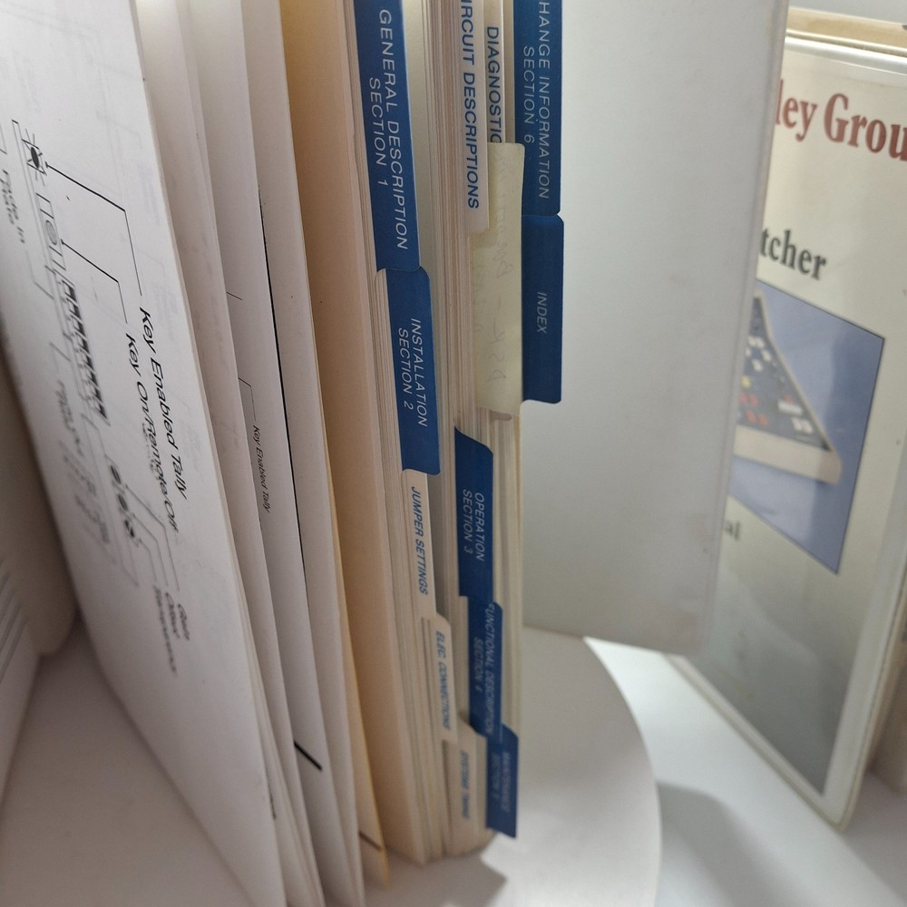 Grass Valley Model 110 Manuals 2‑Volume Set + ABC Notes + Install Planning Guide