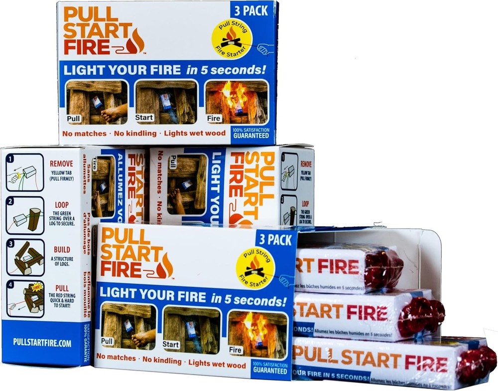 Instant Fire Starter Pack | Pull String Ignition