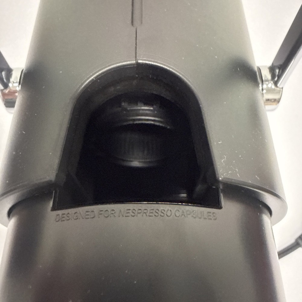 Nespresso Pixie Espresso Capsule Cofee Machine By Delonghi Black Silver