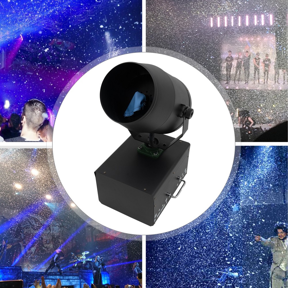 For Stage Dj Snowflake Effect Machine Shaking Head Snow Spray Machine 2000W
