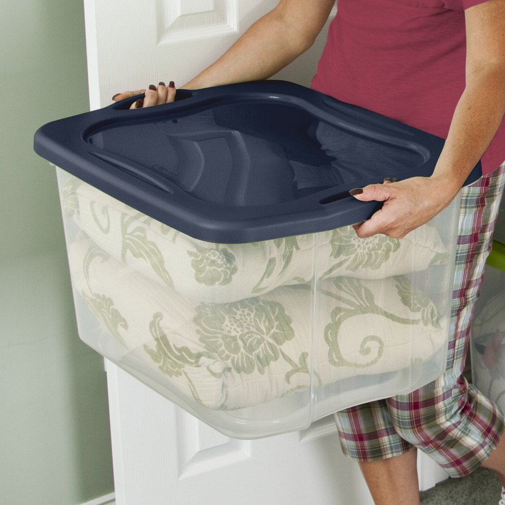 Storage Bin, Full-Grip Handles, Green