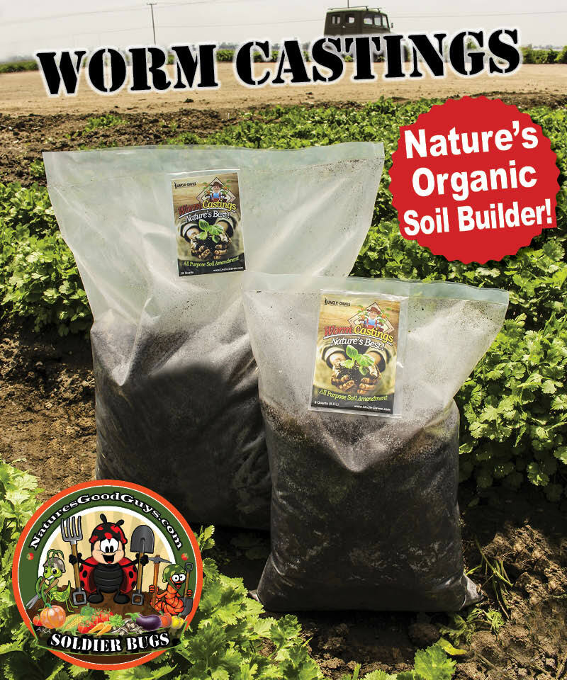 FRESH Natural Worm Castings, Soil Amendment, Tea, Compost