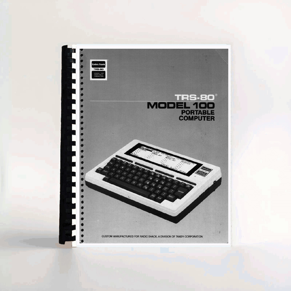 Radioshack Tandy TRS-80 Model 100 Portable Computer Manual