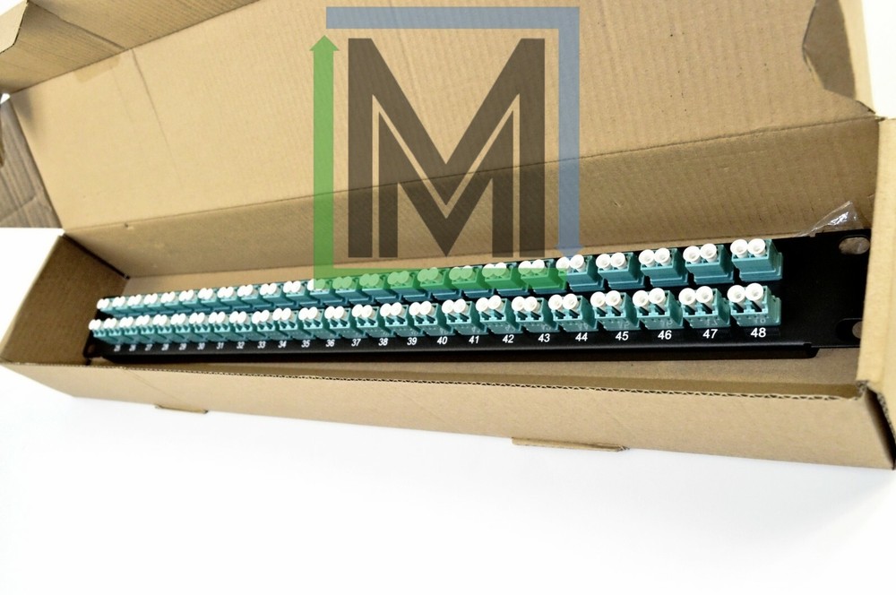 48-PORT 1U HIGH DENSITY LC DUPLEX MULTIMODE OM3 PATCH PANEL