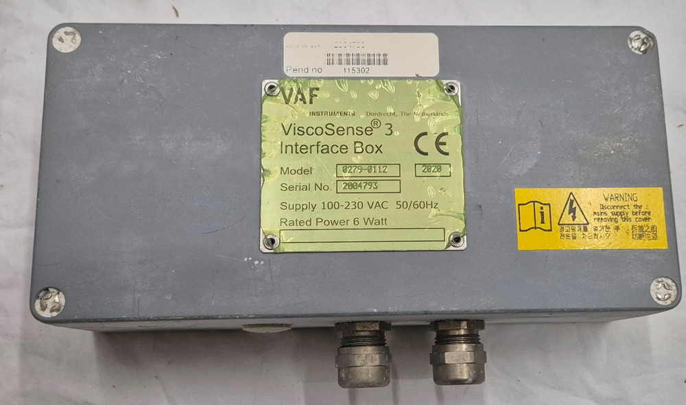 VAF Viscosense3 0279-0112 Interface Box with Sensor 115302