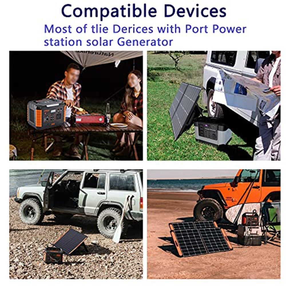 Solar Charging Cable 4in1 Compatible with Various Solar Panel Power Outputs