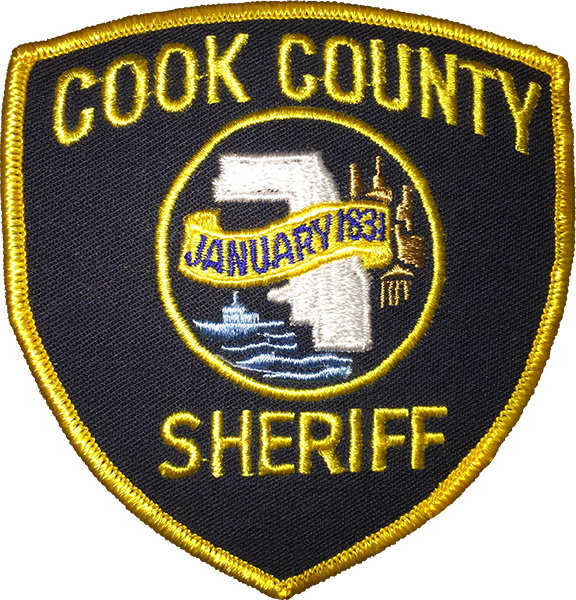 COOK COUNTY SHERIFF SHOULDER PATCH: Sheriff - Standard