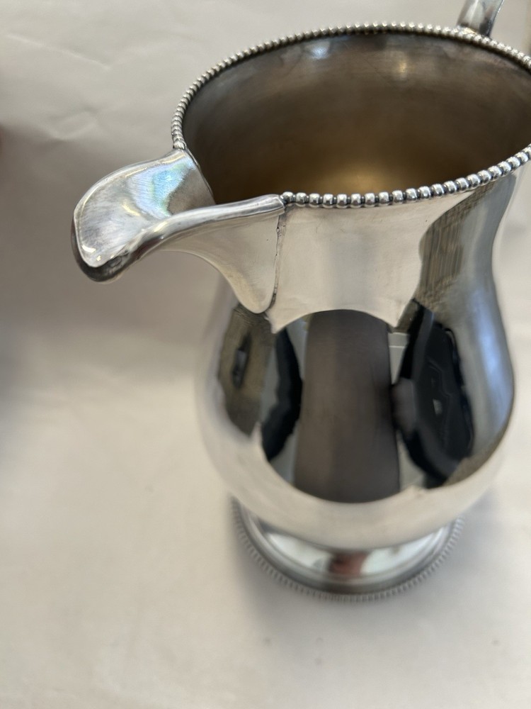 Vintage silver plate water pitcher