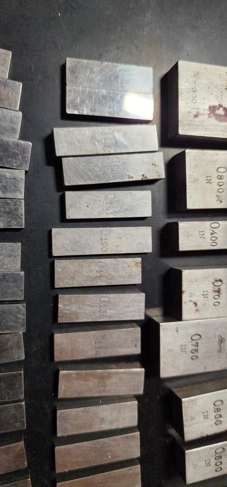 81 Piece C E JOHANSON FORD DEARBORN RECTANGULAR GAGE BLOCKS