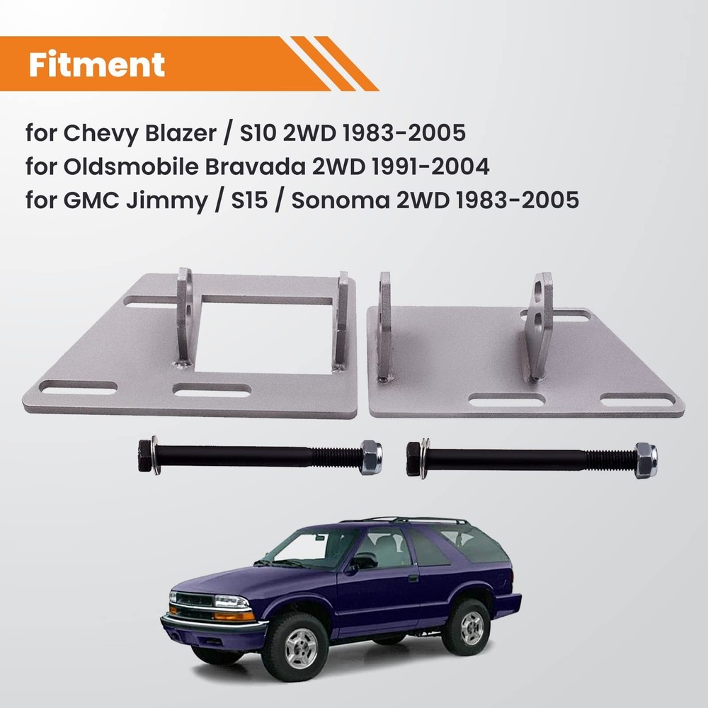 Motor Mounts Swap Brackets - Engine Conversion for Chevy Chevrolet Blazer/S10...