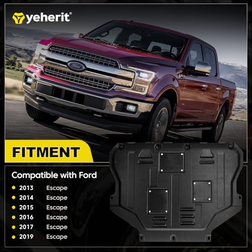 Engine Splash Shield Guard Compatible with Ford Escape 2013 2014 2015 2016 2017