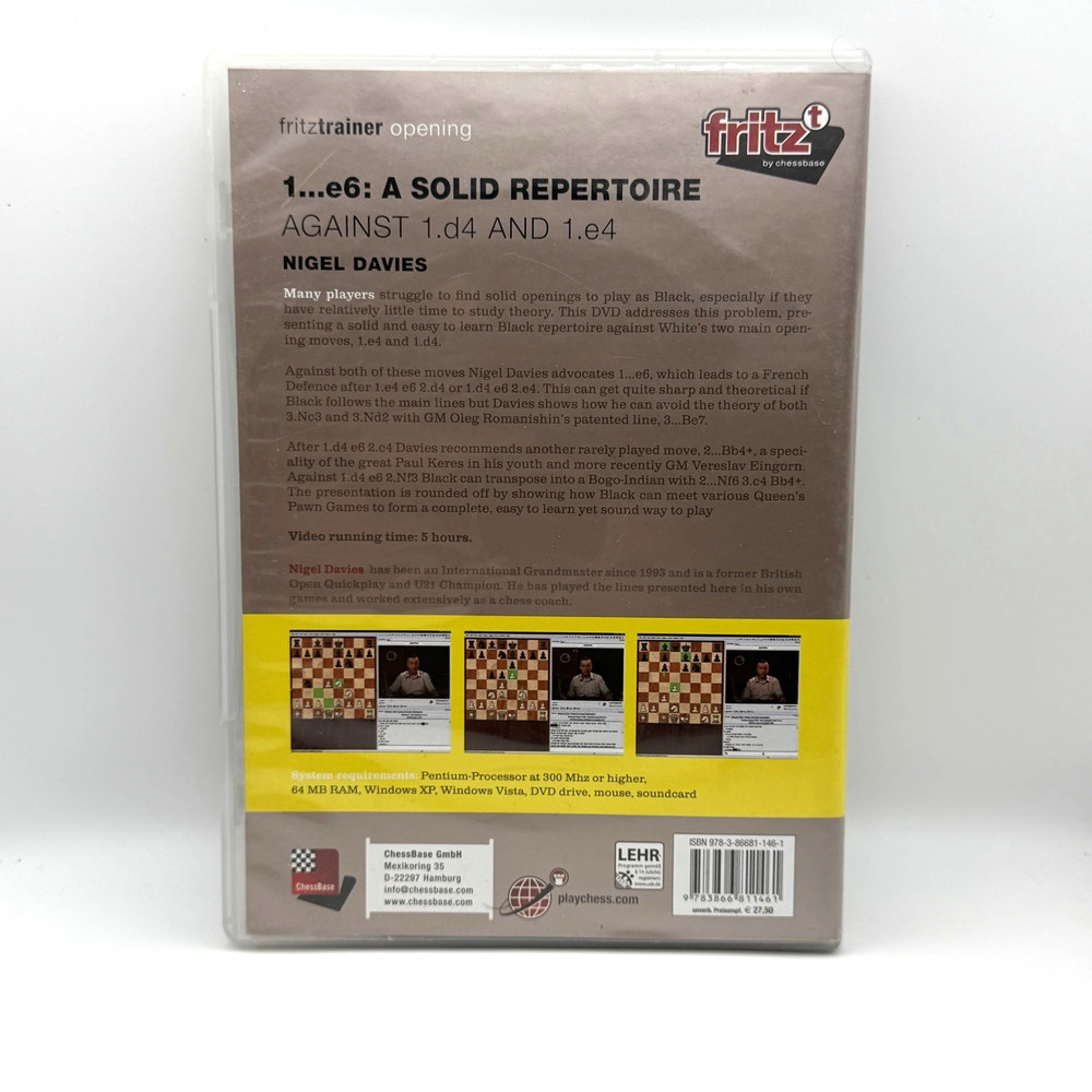 Nigel Davies Fritz Trainer by ChessBase A Solid Repertoire Chess