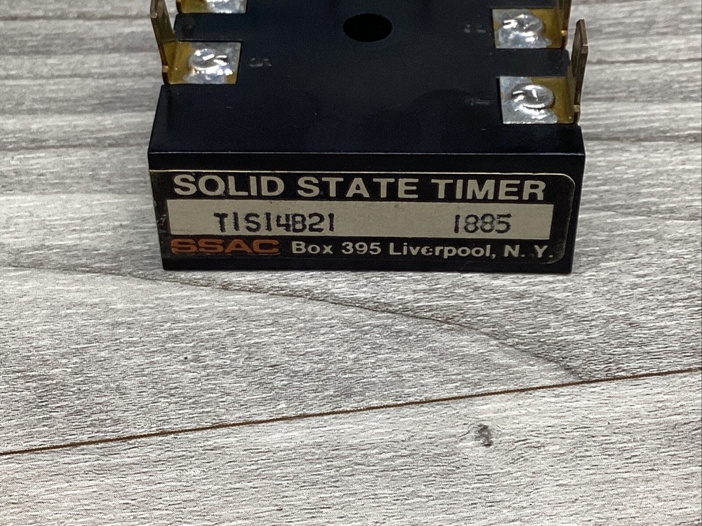 SSAC T1S14B21 Solid State Time Delay Relay 7-Pin #823F275
