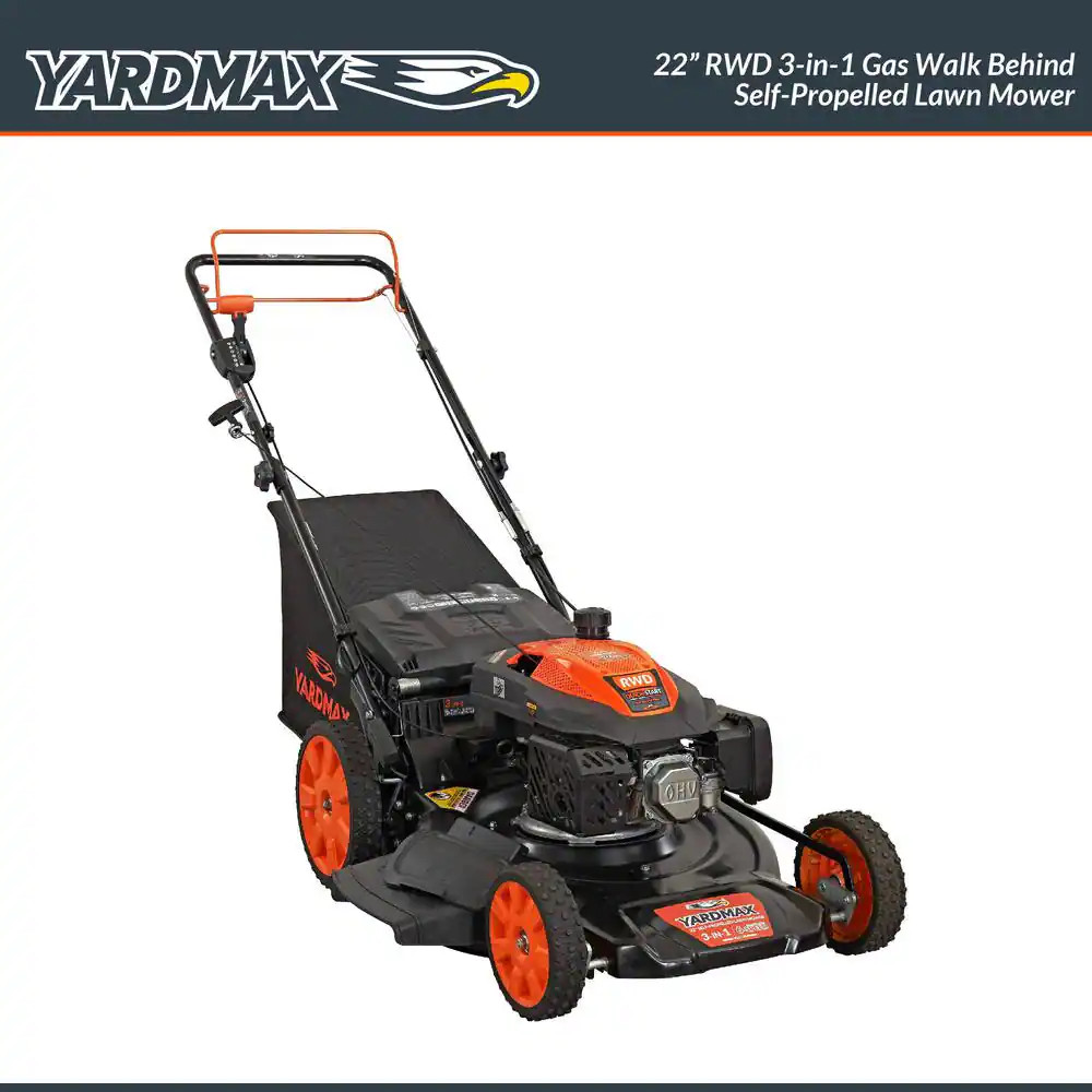22 In. 201 Cc SELECT PACE 6 Speed CVT High Wheel RWD 3-In-1 Gas Walk behind Self
